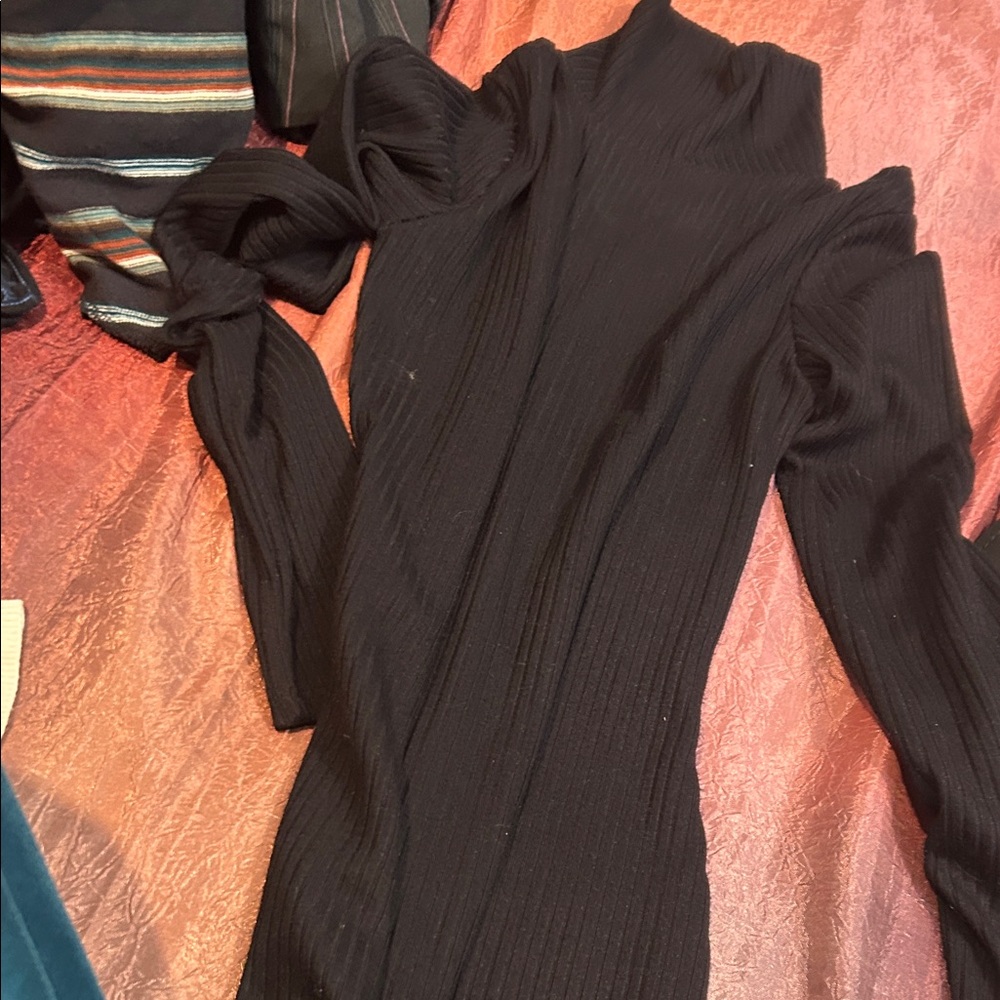 Sexy XS-TP Urban Outfitters‎ Black Ribbed Dress